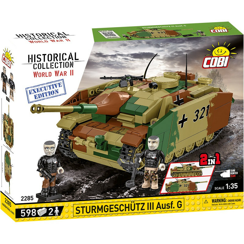 COBI II WW Sturmgeschutz III Ausf G, 1:35, 598 k, 2 f EXECUTIVE EDITION - COBI-2285 - expresní doprava