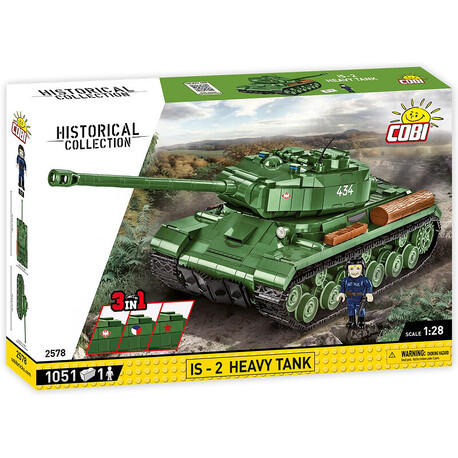 COBI II WW Tank IS-2, 3v1, 1:28, 1051 k, 1 f