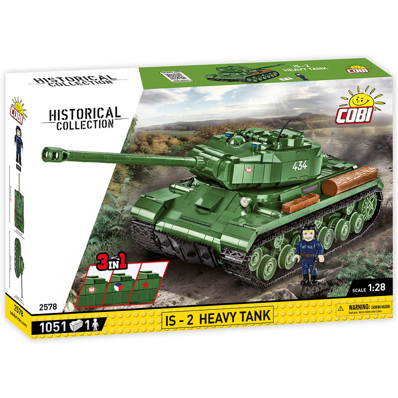 COBI II WW Tank IS-2, 3v1, 1:28, 1051 k, 1 f - COBI-2578 - expresní doprava