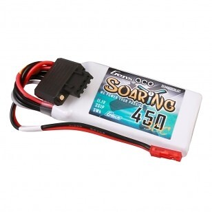 Gens ace G-Tech Soaring 450mAh 11,1V 30C 3S1P Lipo batéria so zástrčkou JST-SYP GEA4503S30JGT