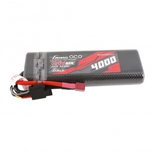 Gens ace G-Tech 4000mAh 2S1P 7,4V 60C HardCase 8 auto Lipo Batéria s T-zástrčkou GEA402S60DGT