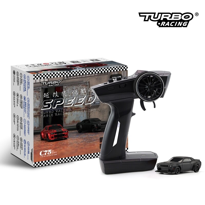 TURBO RACING 1/76 C75 RC Sports Car RTR (černá) - TB-C75-BK - expresní doprava