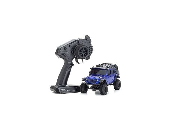 Mini-Z 4x4 MX-01 Jeep Wrangler Unlimited Rubicon Blue Metal (KT531P) K.32528MB