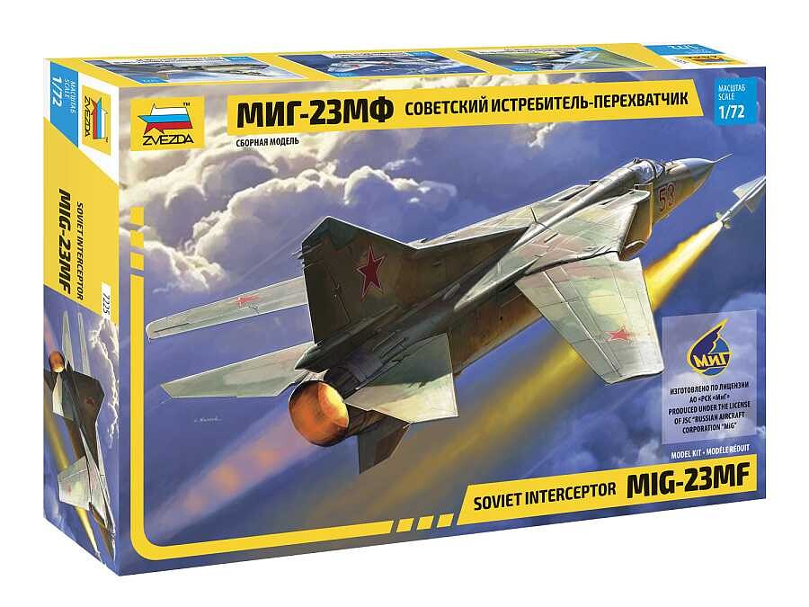 Model kit lietadlo 7225 - MIG-23 MF Soviet Interceptor (1:72) [32-7225]