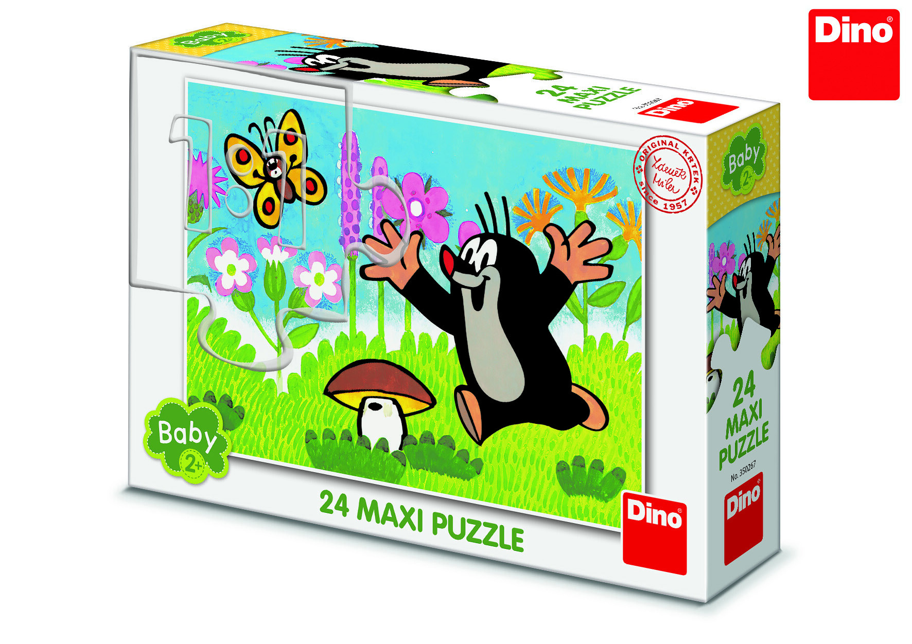 Dino puzzle KRTEK A HOUBA 24 maxi Puzzle - W029773 - expresní doprava