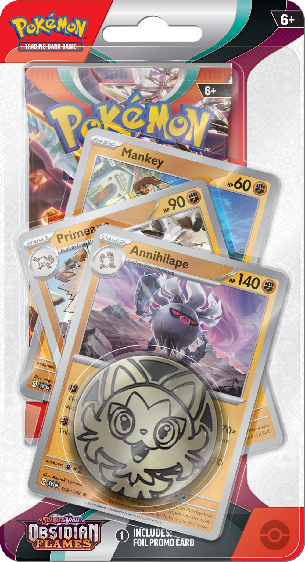 Pokémon Company Pokémon TCG: SV03 Obsidian Flames - Premium Checklane Blister - PCI85386 - expresní doprava