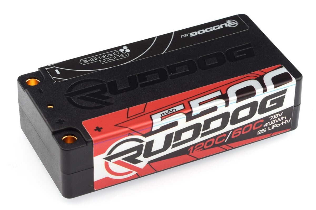 Rudog Racing Hi-Volt 5500mAh 120C/60C 7.6V Short Stick Pack [RP-0725]