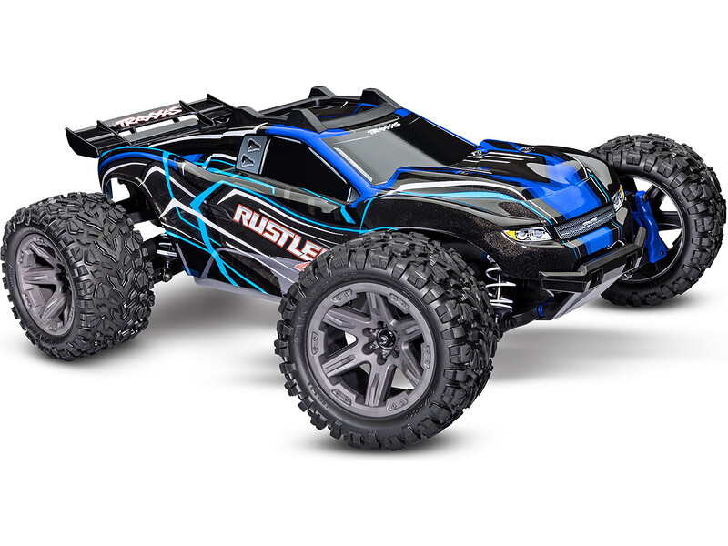 Traxxas Rustler 1:10 BL-2s 4WD RTR modrý [TRA67164-4-BLUE,TRX67164-4-BLUE]