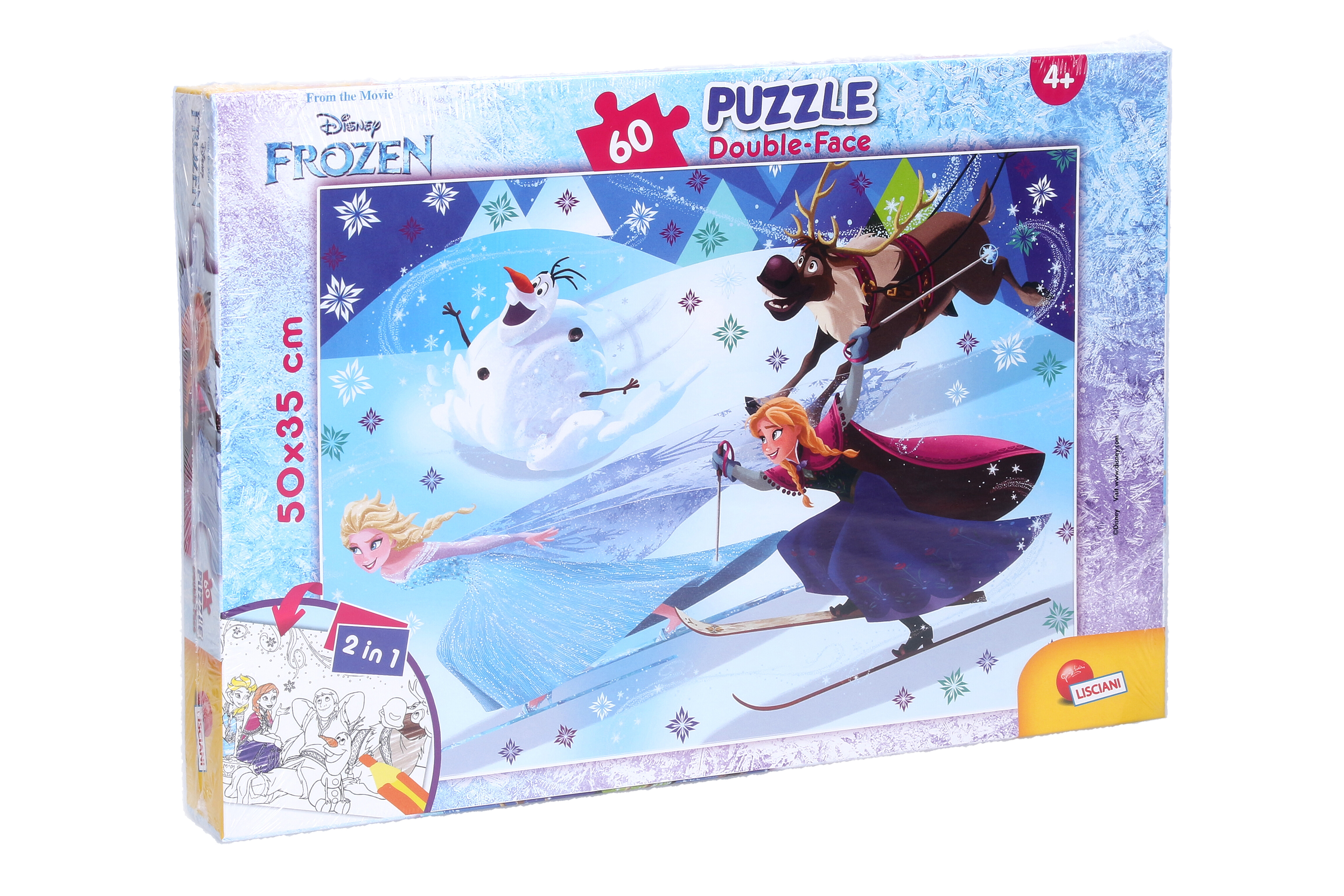 Lisciani FROZEN II Puzzle 60 oboustranné 50x35 cm 2v1 - W022645 - expresní doprava