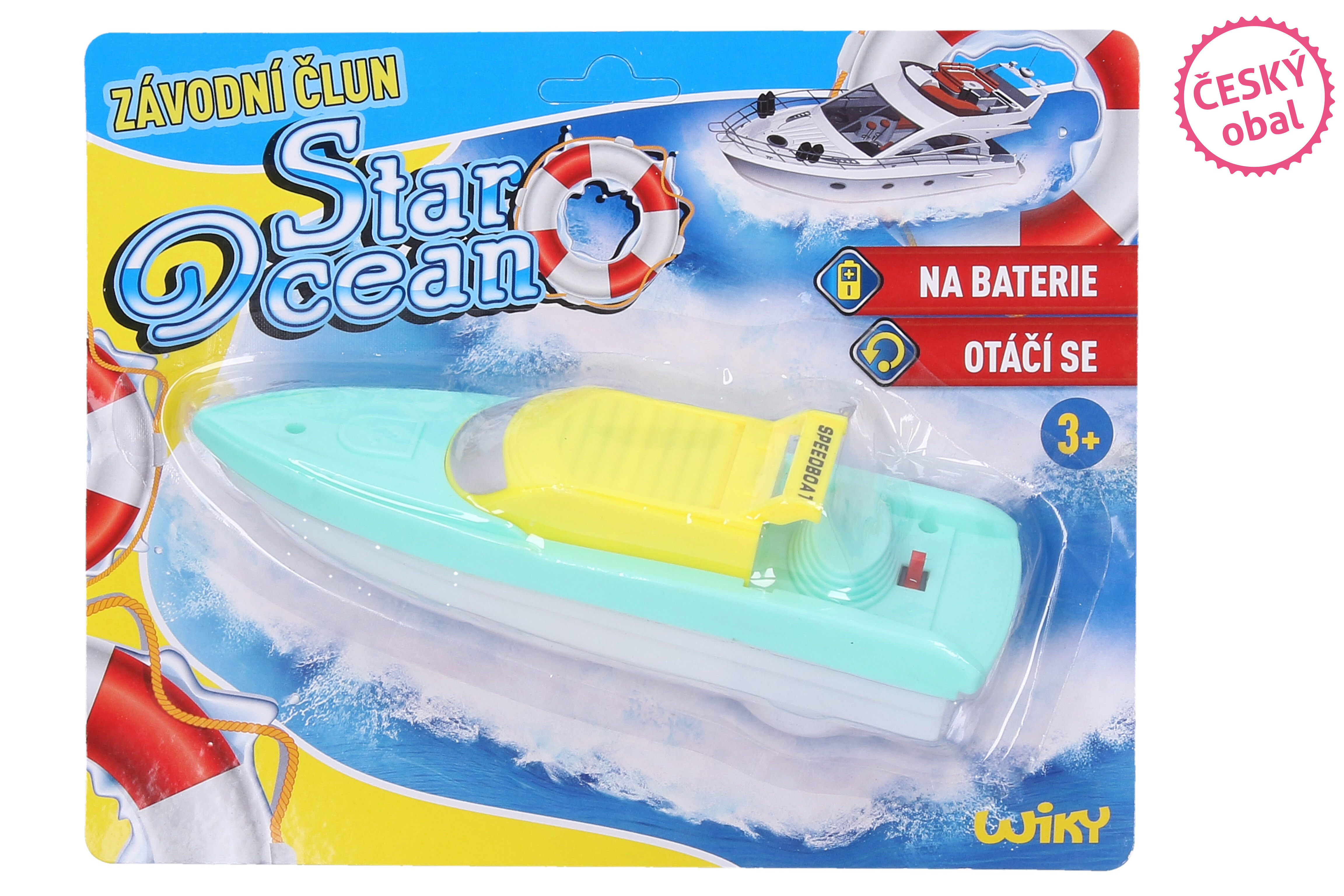 Čln na batérie 18 cm - Český obal [W111484]
