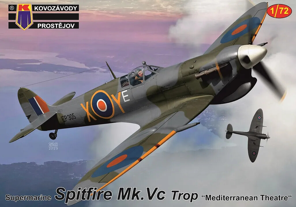 1:72 Kovozávody KPM417 Spitfire Mk.Vc Trop"Mediterranean Theatr - 141/KPM417 - expresní doprava