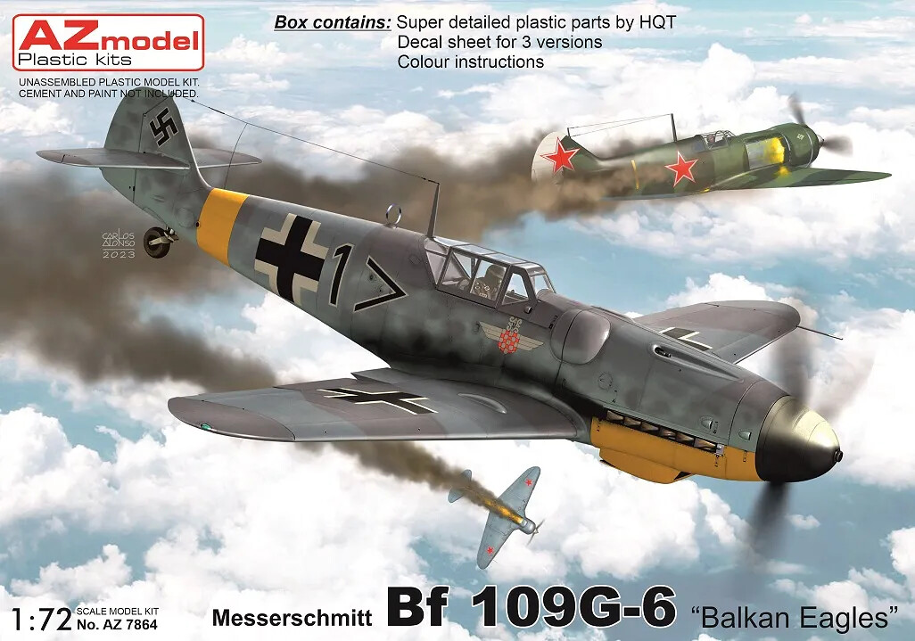 1:72 AZ Model AZ7864 Bf 109G-6 "Balkan Eagles" - 141/AZ7864 - expresní doprava