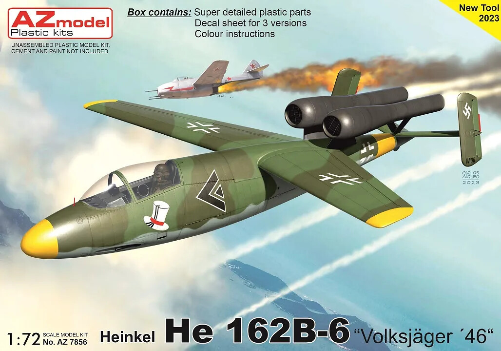 1:72 AZ Model AZ7856 Heinkel He 162B-6 "Volkjäger 46" - 141/AZ7856 - expresní doprava