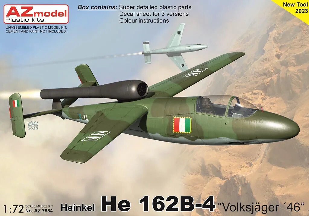 1:72 AZ Model AZ7854 Heinkel He 162B-4 "Volkjäger 46" - 141/AZ7854 - expresní doprava