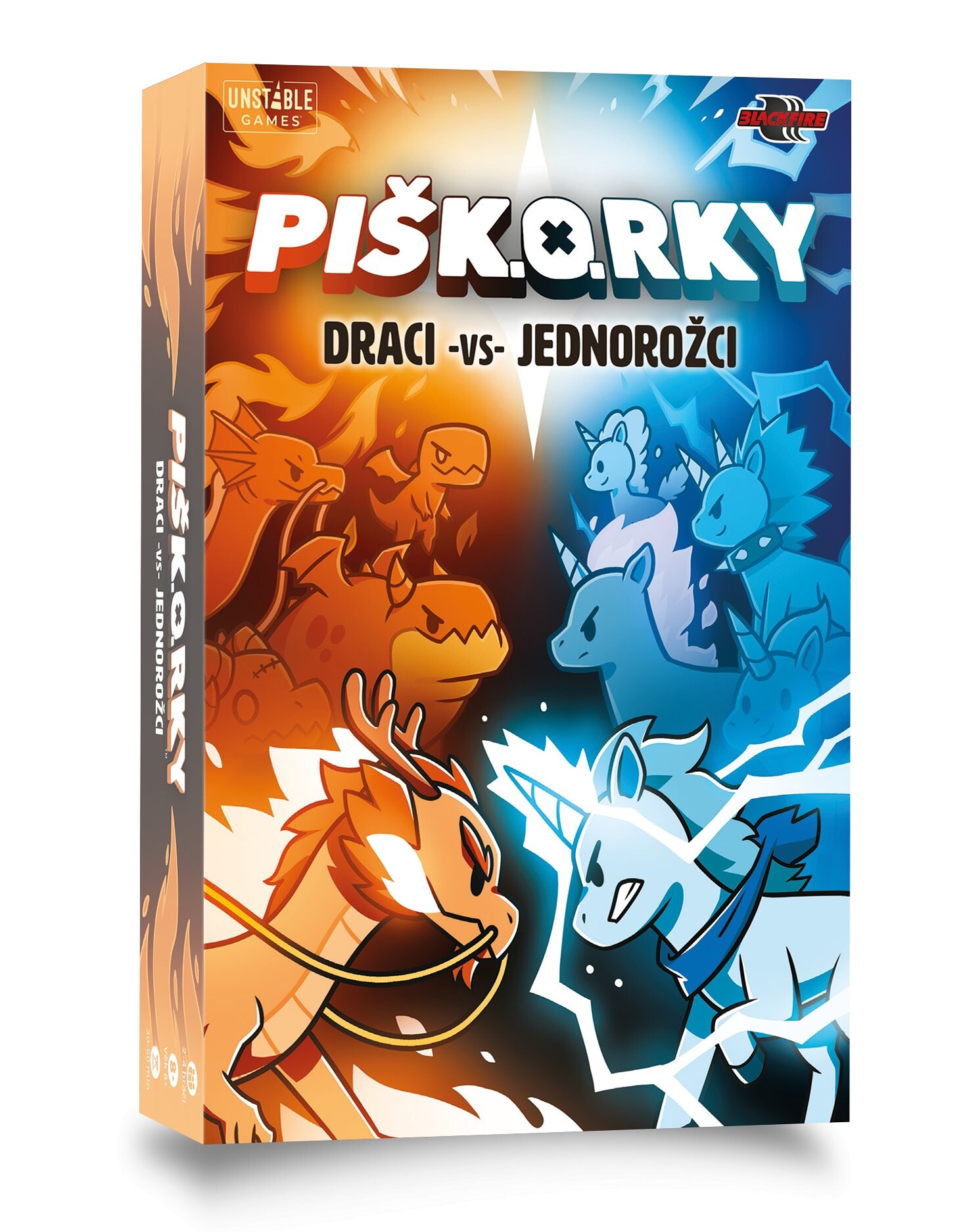 TeeTurtle PIŠK.O.RKY: Draci vs Jednorožci - ASTEETTK01CZSK - expresní doprava