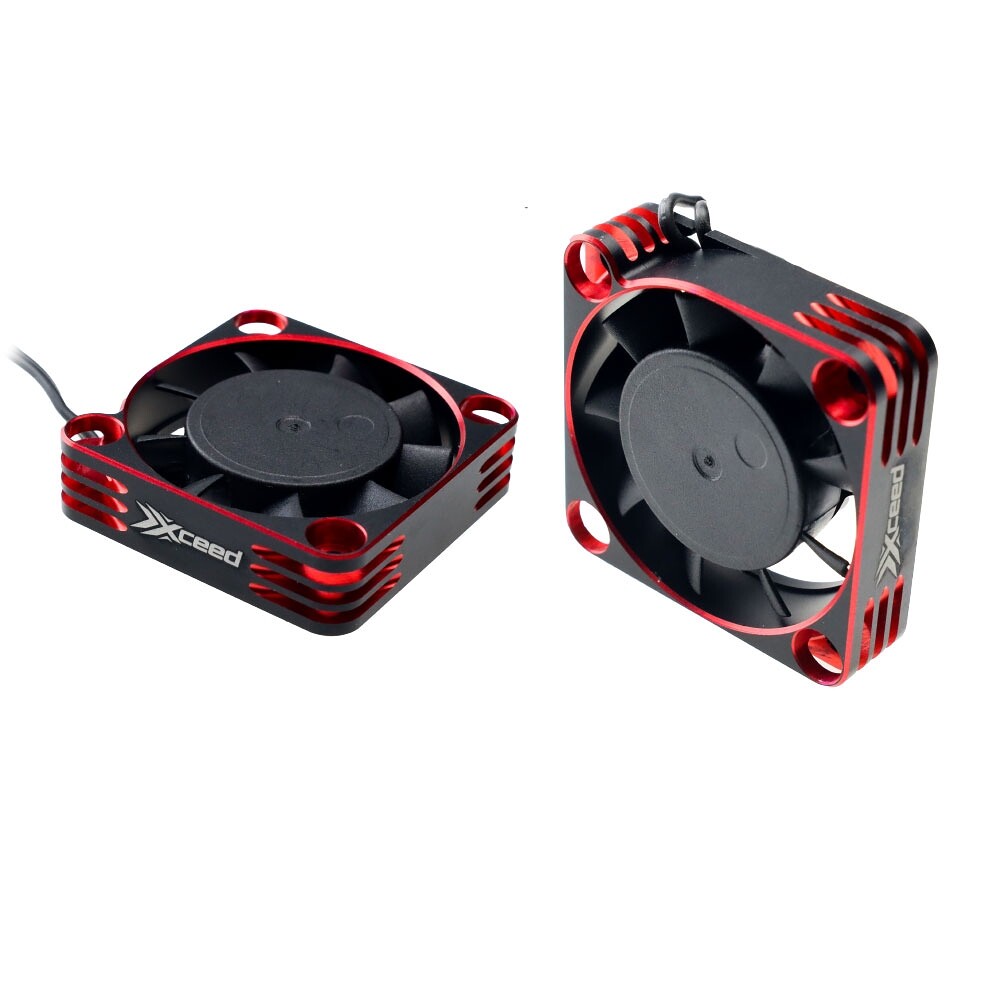 Xceed 106010 Aluminum ventilátor pre ESC a motor 40 x 40 mm - červená XCD-106010