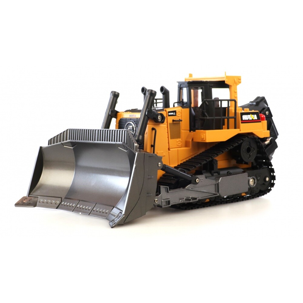 AMEWI Trade e.K. Amewi RC buldozer s funkční radlicí a zadním drapákem 1:16, zvuky, LED - 22518 - expresní doprava