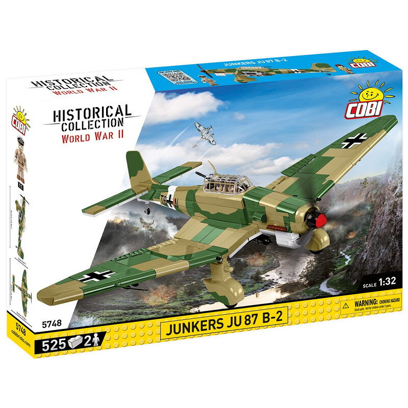 COBI II WW Junkers JU 87 B,-2 1:32, 525 k, 2 f - COBI-5748 - expresní doprava