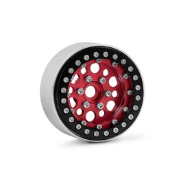 1.9'' Aluminum beadlock discs for 1/10 crawler/expedition red - 2 pcs