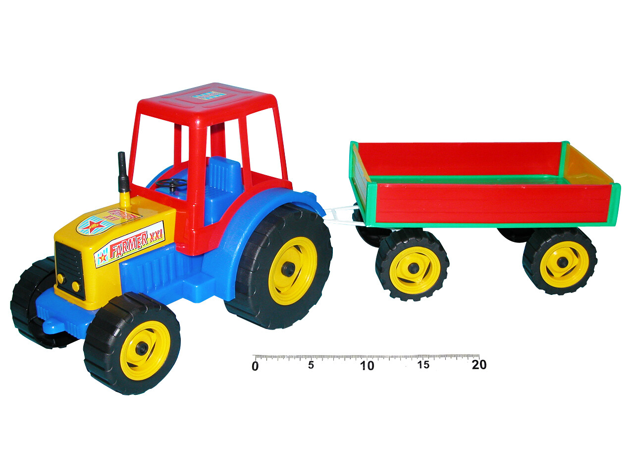 Wiky Vehicles Traktor s vlečkou 65 cm - W120046 - expresní doprava