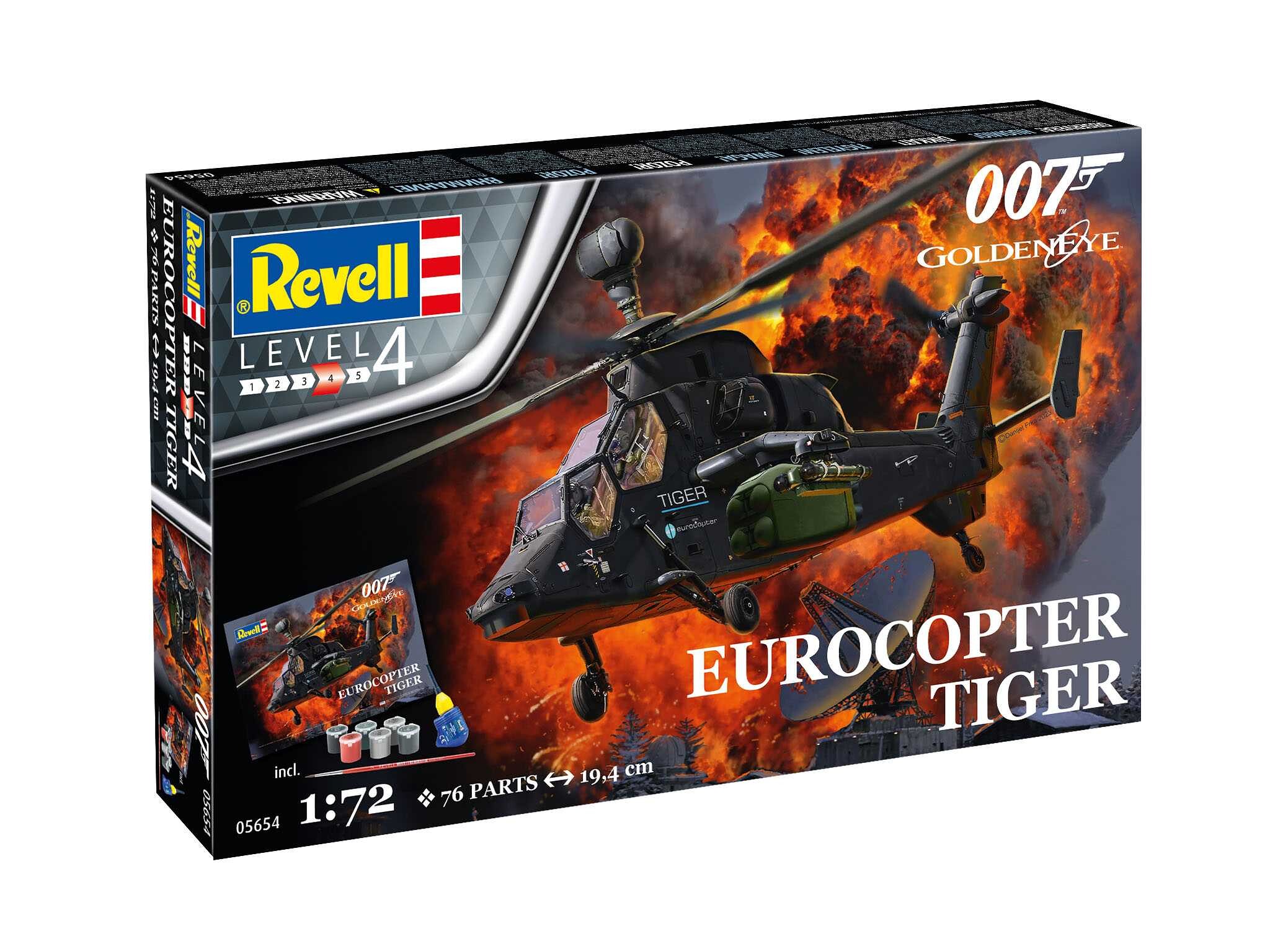 Revell Gift-Set James Bond 05654 - "Golden Eye" Eurocopter Tiger (1:72) - 18-05654 - expresní doprava