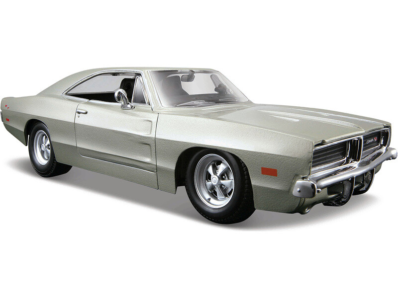 Maisto Dodge Charger R/T 1969 1:25 stříbrná - MA-31256SL - expresní doprava