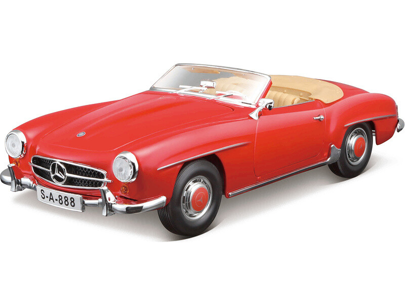 Maisto Mercedes-Benz 190SL 1955 1:18 červená - MA-31824 - expresní doprava