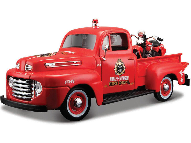 Maisto Harley-Davidson Custom - Ford F-1 Pick up 1948, EL Knucklehead 1936 1:24 - MA-32191 - expresní doprava