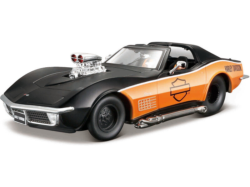 Maisto Harley-Davidson Custom - Chevrolet Corvette 1970 1:24 - MA-32193 - expresní doprava