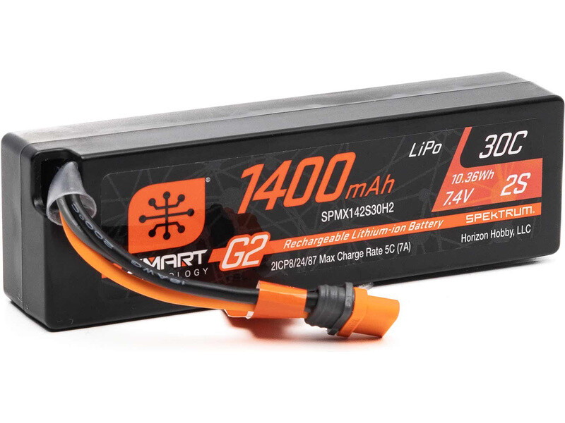 Spektrum Smart G2 LiPo 7.4V 1400mAh 30C IC2 - SPMX142S30H2 - expresní doprava