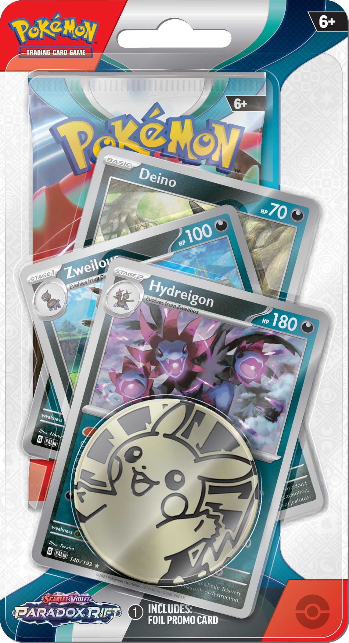 Pokémon Company Pokémon TCG: SV04 Paradox Rift - Premium Checklane Blister - PCI85411 - expresní doprava