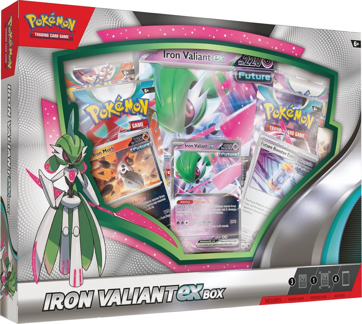 Pokémon Company Pokémon TCG: Roaring Moon / Iron Valiant ex Box - PCI85712 - expresní doprava