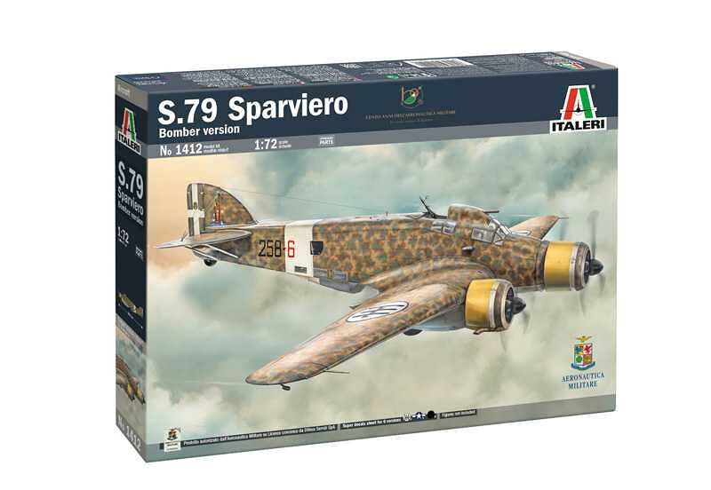 Italeri Model Kit letadlo 1412 - SM-79 Sparviero Bomber edition (1:72) - 33-1412 - expresní doprava