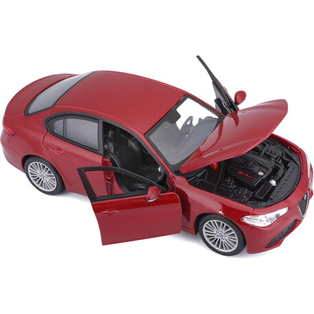 Bburago Alfa Romeo Giulia 2016 1:24 red metallic