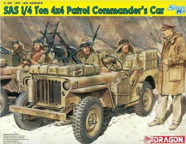 DRAGON Model Kit military 6724 - SAS 1/4-TON 4X4 PATROL COMMANDER'S CAR (1:35) - 34-6724 - expresní doprava