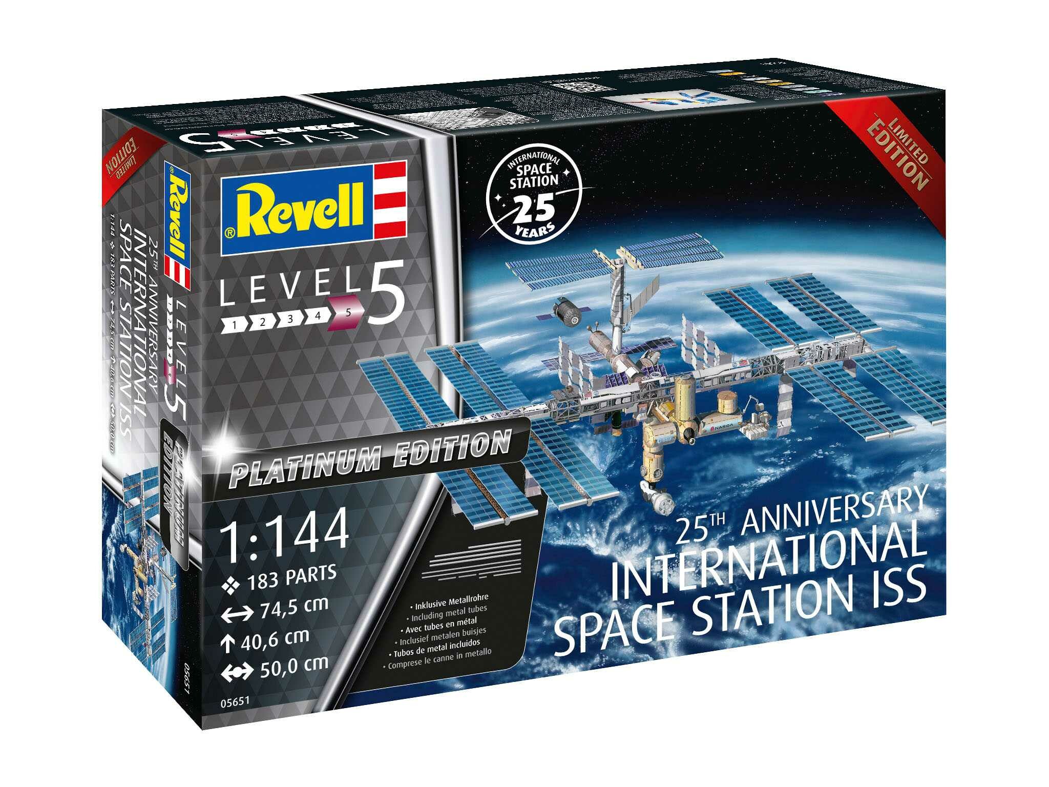 Revell Plastic ModelKit vesmír 05651 - 25th Anniversary ISS "Platinum Edition" (1:144) - 18-05651 - expresní doprava