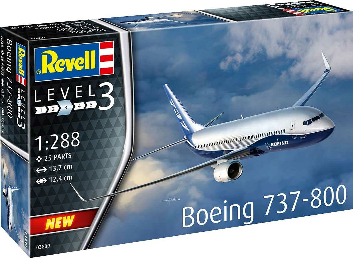 Revell Plastic ModelKit letadlo 03809 - Boeing 737-800 (1:288) - 18-03809 - expresní doprava