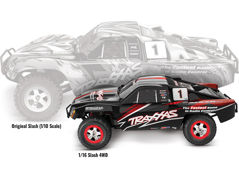 Traxxas Slash 1:16 RTR černý - TRA70054-8-BLK - expresní doprava