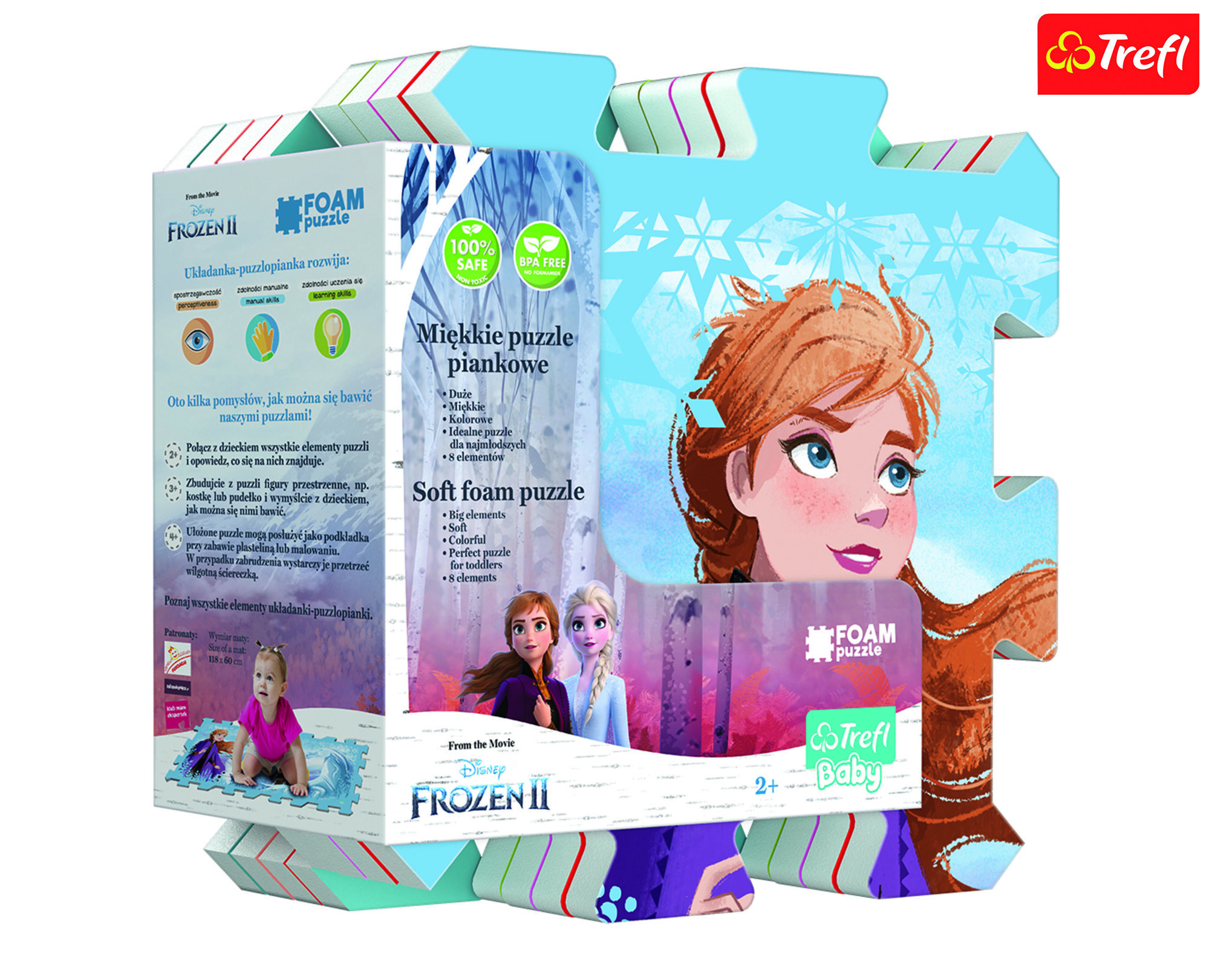 Trefl Puzzle pěnové Frozen 2 - W035761 - expresní doprava