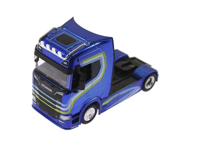 Bburago Scania 770S 1:43 modrá - BB18-32206 - expresní doprava