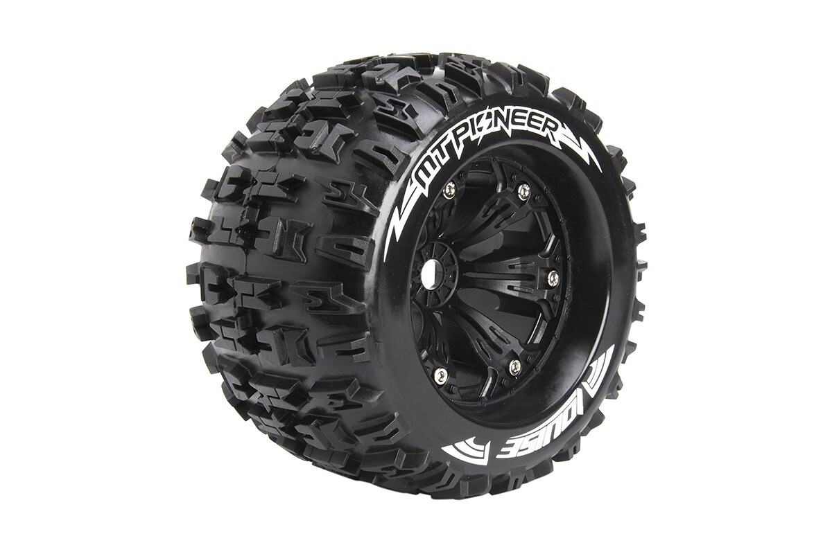 Louise RC MT-PIONEER SPORT 1/8 1/2 offset 17mm hex Black Rims, 2 ks - L-T3218BH - expresní doprava