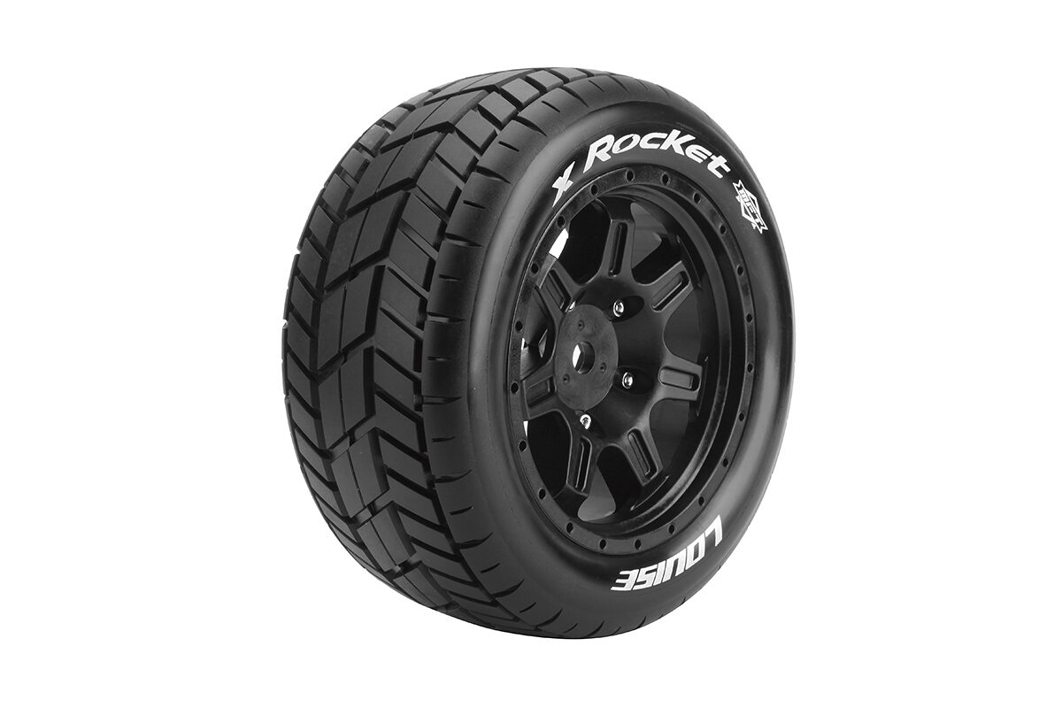 Louise RC X-ROCKET SPORT 1/5 24mm hex Black Rims, 2 ks - L-T3295B - expresní doprava