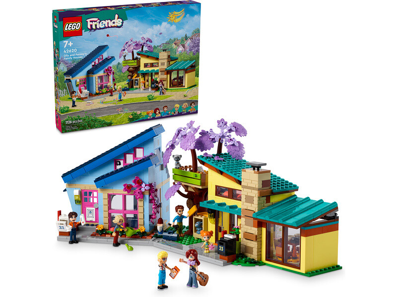 LEGO Friends - Rodinné domy Ollyho a Paisley - LEGO42620 - expresní doprava