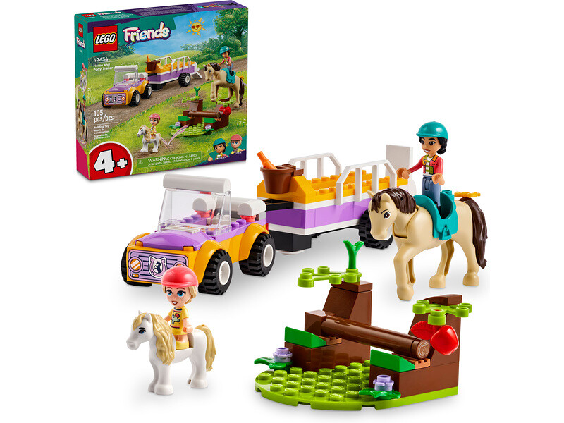 LEGO Friends - Přívěs s koněm a poníkem - LEGO42634 - expresní doprava