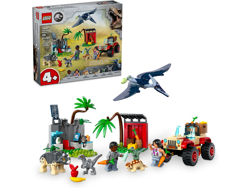 LEGO Jurassic World - Záchranářské středisko pro dinosauří mláďata - LEGO76963 - expresní doprava