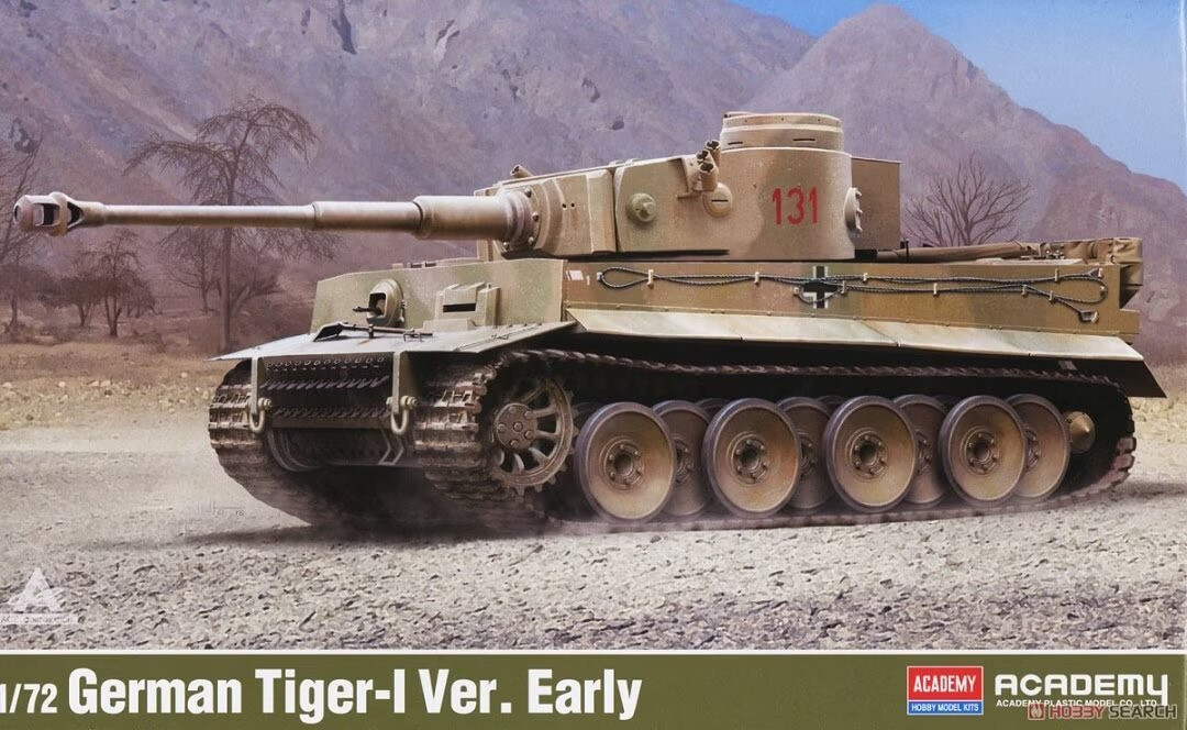 1:72 Academy 13422 German Tiger I Ver. Early 1/72 - 101/13422 - expresní doprava