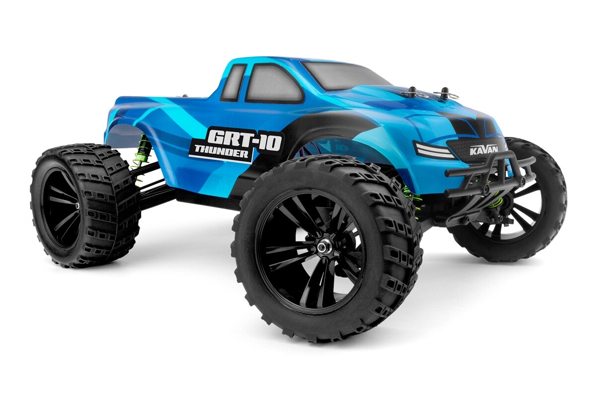 KAVAN GRT-10 Thunder 2,4 GHz 4WD Monster Truck 1:10 - Modrý - KAV06.GRT10TB - expresní doprava