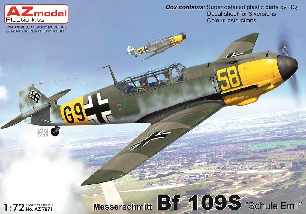 1:72 AZ Model AZ7871 + Bf 109S "Schule Emil" 1/72 - 141/AZ7871 - expresní doprava