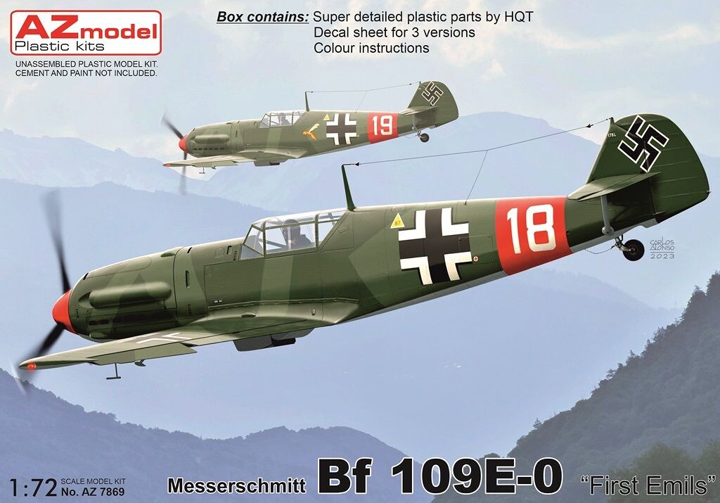 1:72 AZ Model AZ7869 Bf 109E-0 "First emils" 1/72 - 141/AZ7869 - expresní doprava