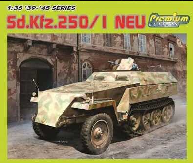 DRAGON Model Kit tank 6476 - Sd.Kfz.250/1 NEU (1:35) - 34-6476 - expresní doprava